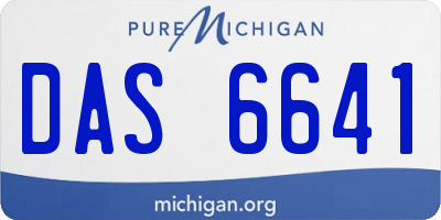 MI license plate DAS6641