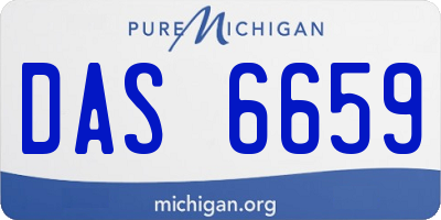 MI license plate DAS6659