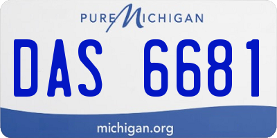 MI license plate DAS6681