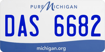 MI license plate DAS6682