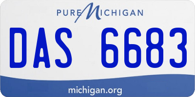 MI license plate DAS6683