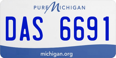MI license plate DAS6691