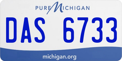 MI license plate DAS6733