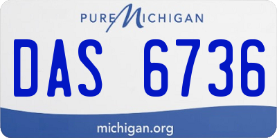 MI license plate DAS6736