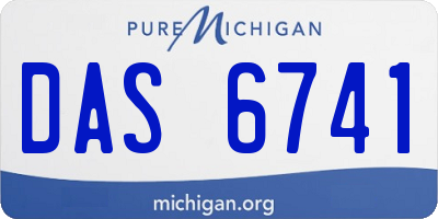 MI license plate DAS6741