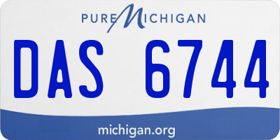 MI license plate DAS6744