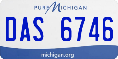 MI license plate DAS6746