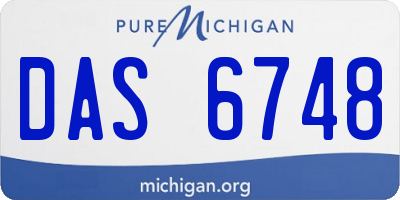 MI license plate DAS6748