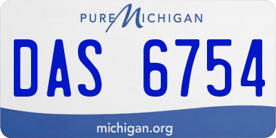 MI license plate DAS6754
