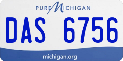 MI license plate DAS6756