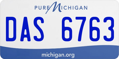 MI license plate DAS6763
