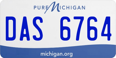MI license plate DAS6764