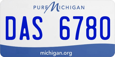 MI license plate DAS6780
