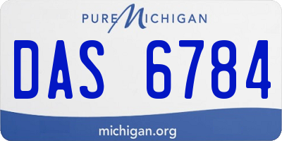 MI license plate DAS6784