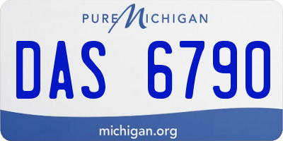 MI license plate DAS6790