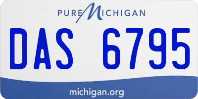 MI license plate DAS6795
