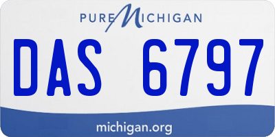 MI license plate DAS6797