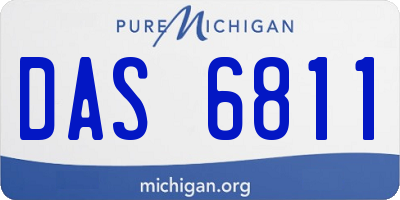 MI license plate DAS6811