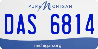 MI license plate DAS6814