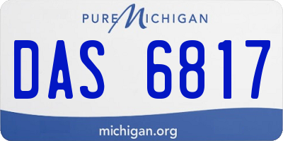 MI license plate DAS6817