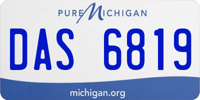 MI license plate DAS6819