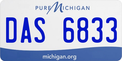 MI license plate DAS6833