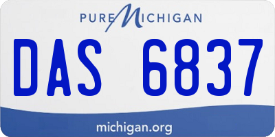 MI license plate DAS6837