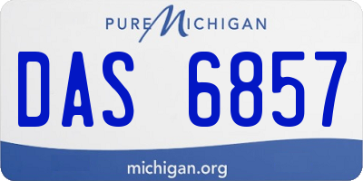 MI license plate DAS6857