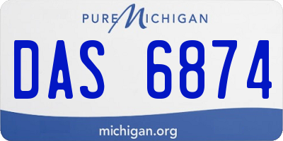 MI license plate DAS6874