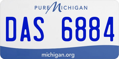 MI license plate DAS6884