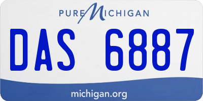 MI license plate DAS6887