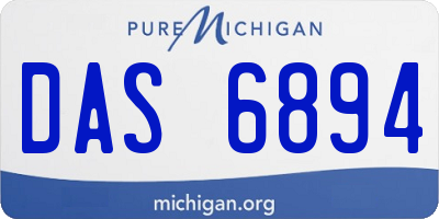 MI license plate DAS6894