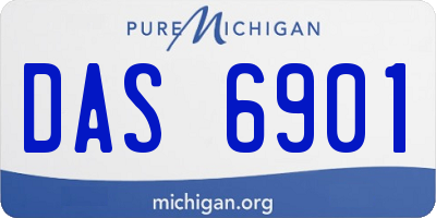 MI license plate DAS6901