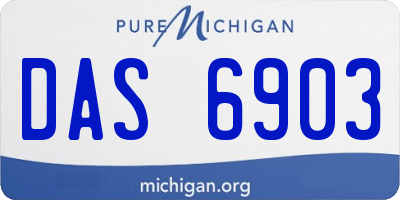 MI license plate DAS6903