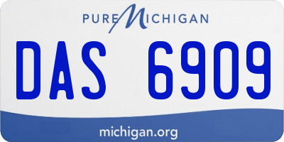 MI license plate DAS6909