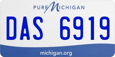 MI license plate DAS6919