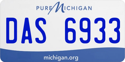 MI license plate DAS6933