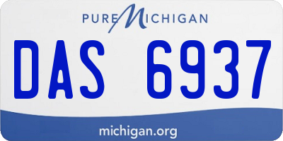 MI license plate DAS6937