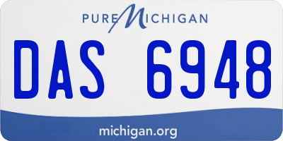 MI license plate DAS6948
