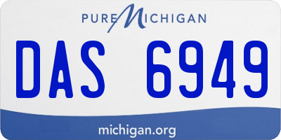 MI license plate DAS6949
