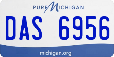 MI license plate DAS6956