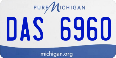 MI license plate DAS6960