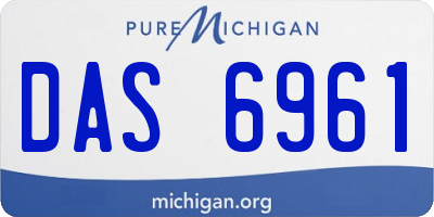 MI license plate DAS6961