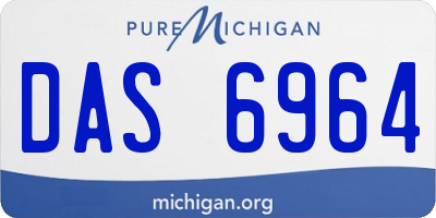 MI license plate DAS6964