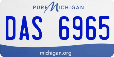 MI license plate DAS6965