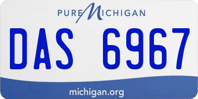 MI license plate DAS6967
