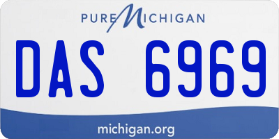 MI license plate DAS6969