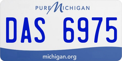 MI license plate DAS6975