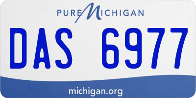 MI license plate DAS6977
