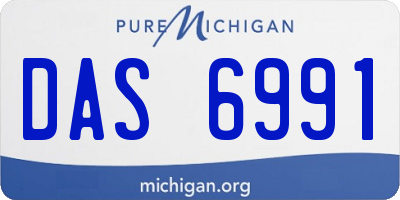 MI license plate DAS6991